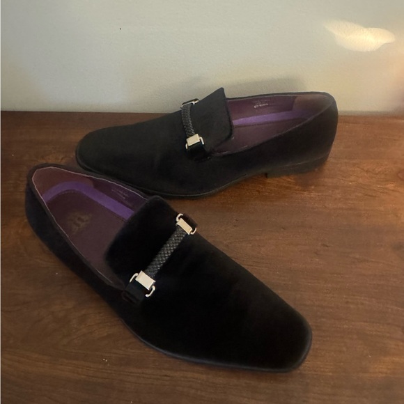 Black Velvet Men's Loafers -size 13 - Picture 4 of 7